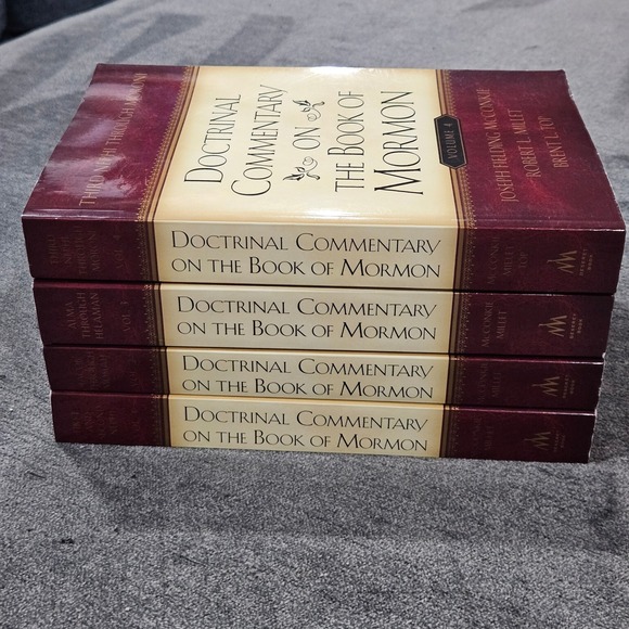 Complete Set of 4 Doctrinal Commentary on the Book of Mormon McConkie Millet Top - Picture 3 of 6